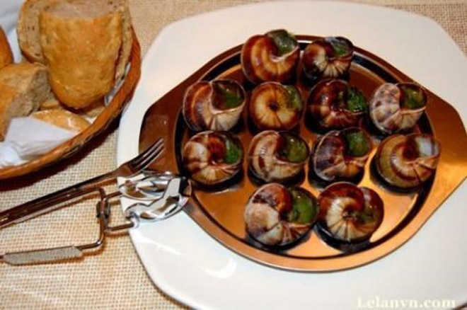 Món ốc sên mê hoặc trong ẩm thực Pháp
