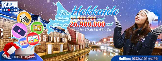 Cháy vé tour charter Hokkaido - ưu đãi 6 triệu đồng