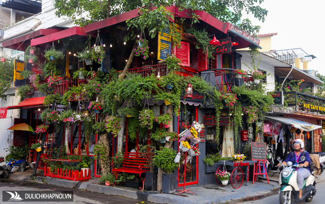 Quán cà phê ngập sắc hoa theo phong cách Pháp ở Sài Gòn