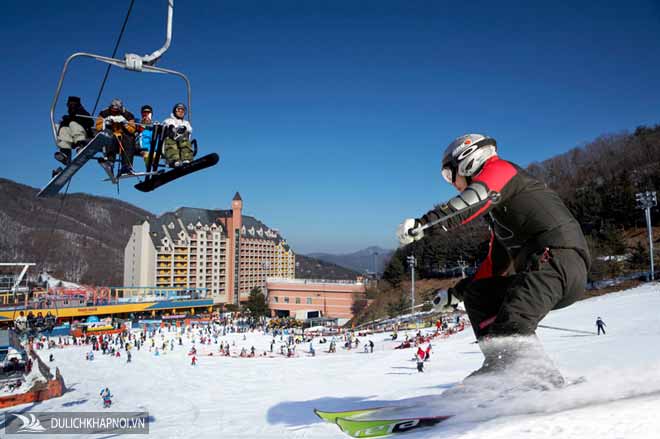Trải nghiệm trượt tuyết khám phá mùa đông xứ Hàn - Ảnh 3