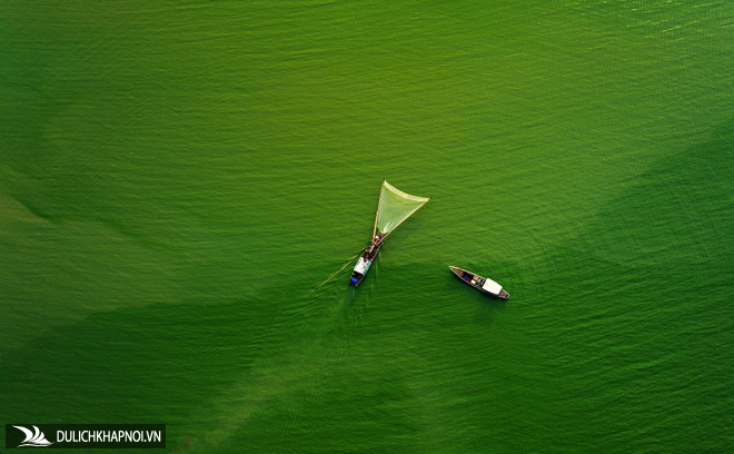 Hồ Trị An mùa tảo xanh