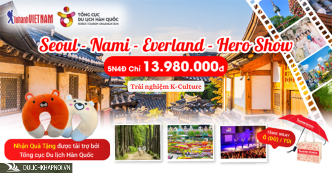 Tour du lịch Hàn Quốc 5N4Đ trọn gói A-Z chỉ từ 13,9 triệu - Ảnh 1