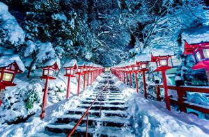 Ngắm Kyoto đẹp như cổ tích mùa tuyết rơi