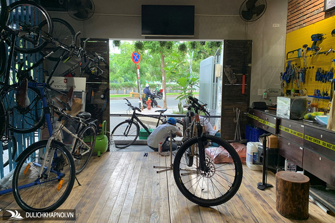 Quán cà phê cho người mê xe đạp ở Sài Gòn