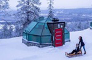 Ghé Phần Lan ngắm cực quang trong lều tuyết bằng kính