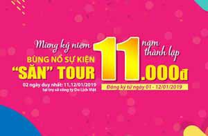 Du Lịch Việt dành tặng 1.100 vé dịch vụ tour 11.000 đồng