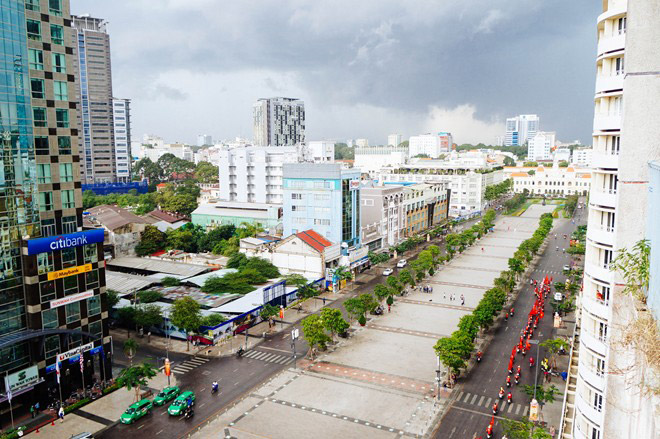 Quán cà phê nhỏ xinh hút giới trẻ trên phố đi bộ Quán cà phê nhỏ xinh hút giới trẻ trên phố đi bộ